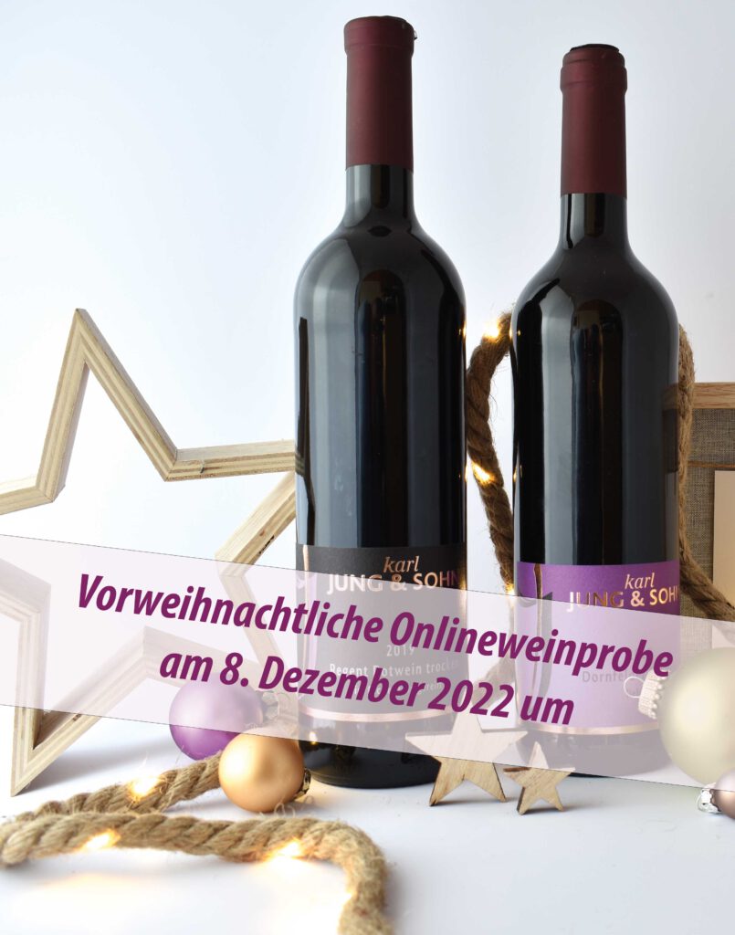 Vorweihnachtliche Onlineweinprobe am 8. Dezember 2022