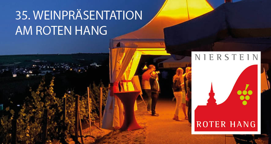 Weinpräsentation am Roten Hang in Nierstein