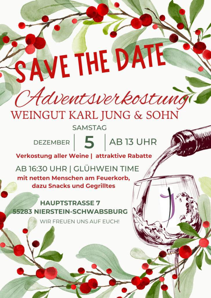 Adventsverkostung im Weingut Karl Jung & Sohn am 5. Dezember 2026